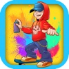 Mädchen und Bomben - Schnelle Skateboarder Obstacle Course (Premium)