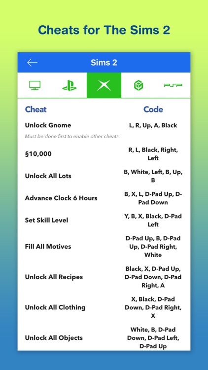All Sims 2 Cheat Codes 1.0 Free Download