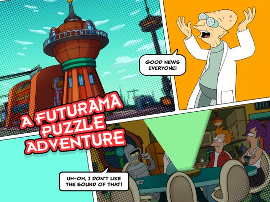 Screenshots of Futurama: Game of Drones for iPad