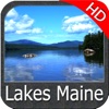 Lakes : Maine HD GPS Map Navigator large map of maine 