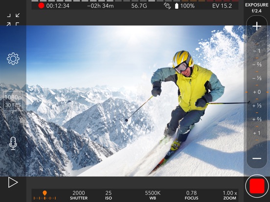 Screenshots of ProMovie Recorder - 4K Video Camera+Manual Control for iPad