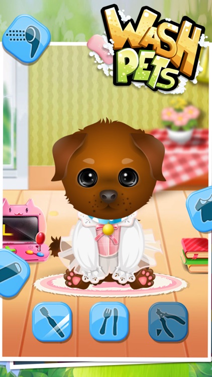 Wash and Treat Pets : help fluffy cats and puppies ! educational Kids Game  - FREE::Appstore for Android