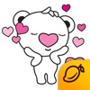 Heartbear, the Messenger of Love - Mango Sticker messenger sticker translator