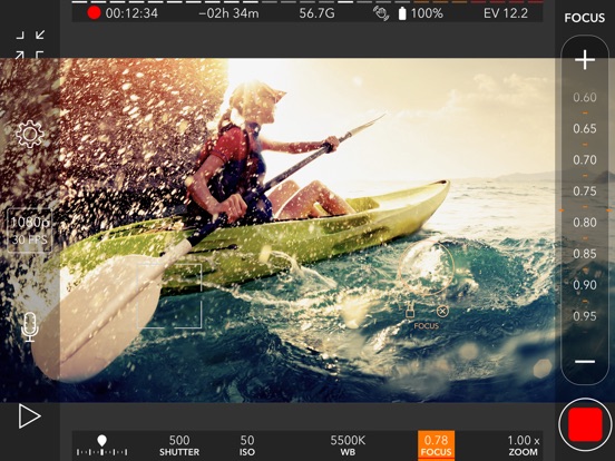 Screenshots of ProMovie Recorder - 4K Video Camera+Manual Control for iPad