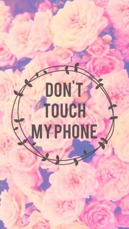 Lock Screen HD 3D Wallpapers Don't Touch My Phone by Janice Ong