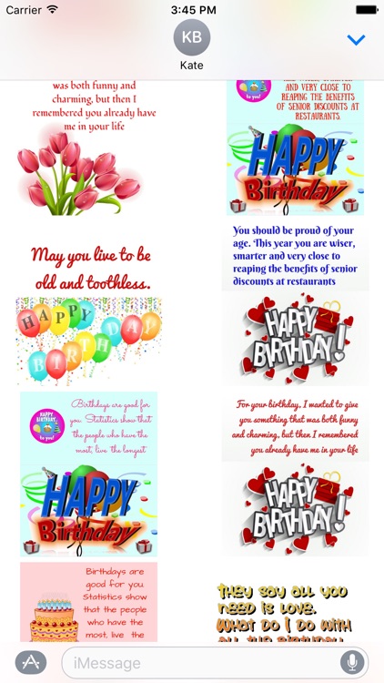 Happy Birthday & Celebration Stickers for iMessage by Martha Luz Rodriguez  Leal