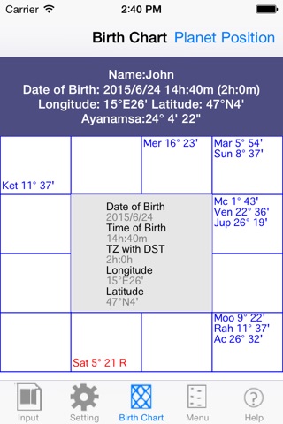 iHoroscope Vedic Limited Edition screenshot
