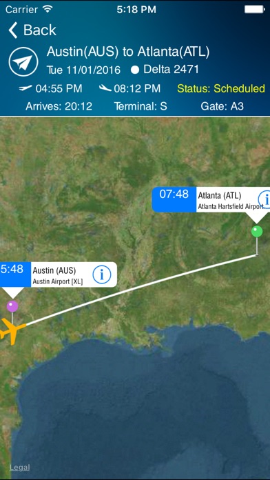 Austin Airport Pro (AUS) + Flight Trackerのおすすめ画像4