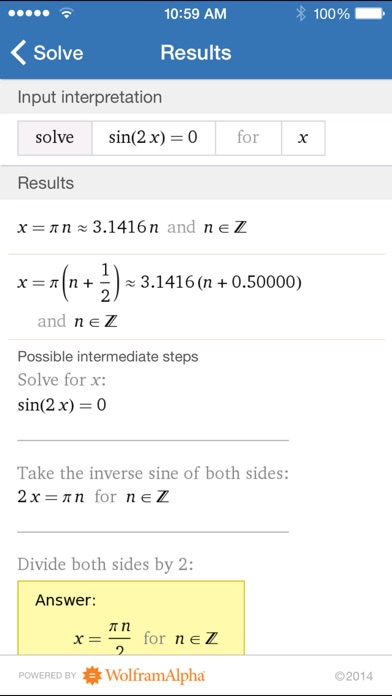 Wolfram Precalculus C... screenshot1